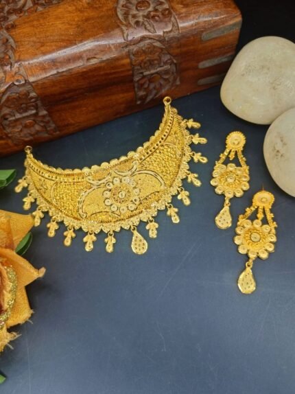 MS Jewellers – Royal Indian Gold Plated Choker Set