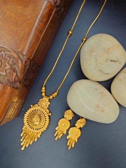 MS Jewellers – Traditional Gold Plated Dokiya Set